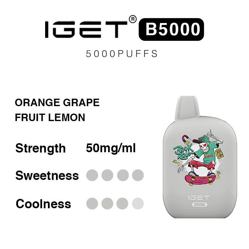 0ran grape fruit lemon iget 5000 flavours