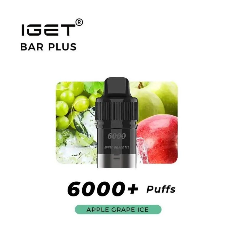 Apple Grape Ice IGET Bar Plus Pods 6000 Puffs
