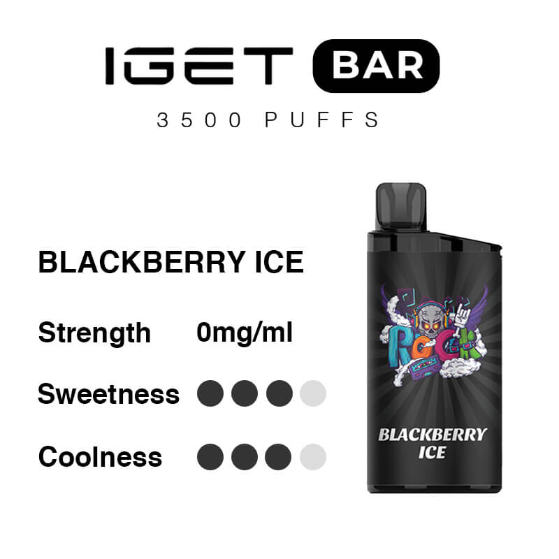blakcberry ice iget bar flavours non