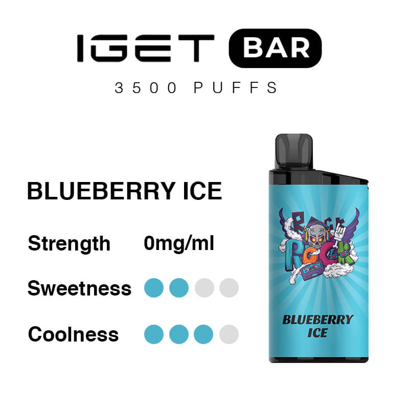 blueberry ice iget bar flavours non