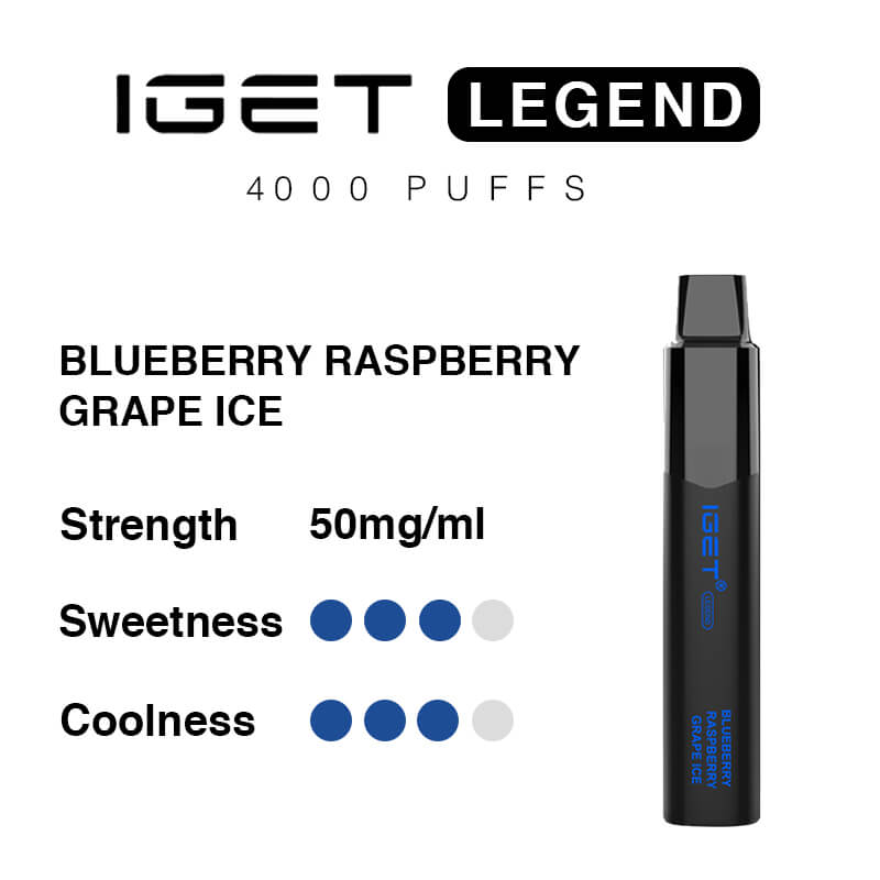 blueberry raspberry grape ice iget legend 4000
