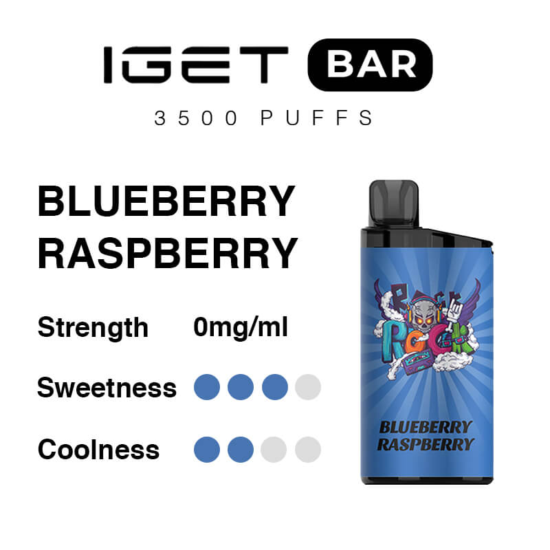 blueberry raspberry iget bar flavours non
