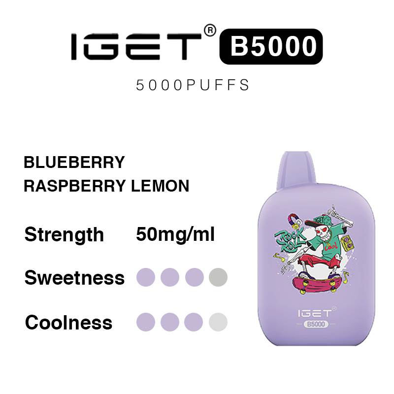 blueberry raspberry lemon iget b5000 flavours