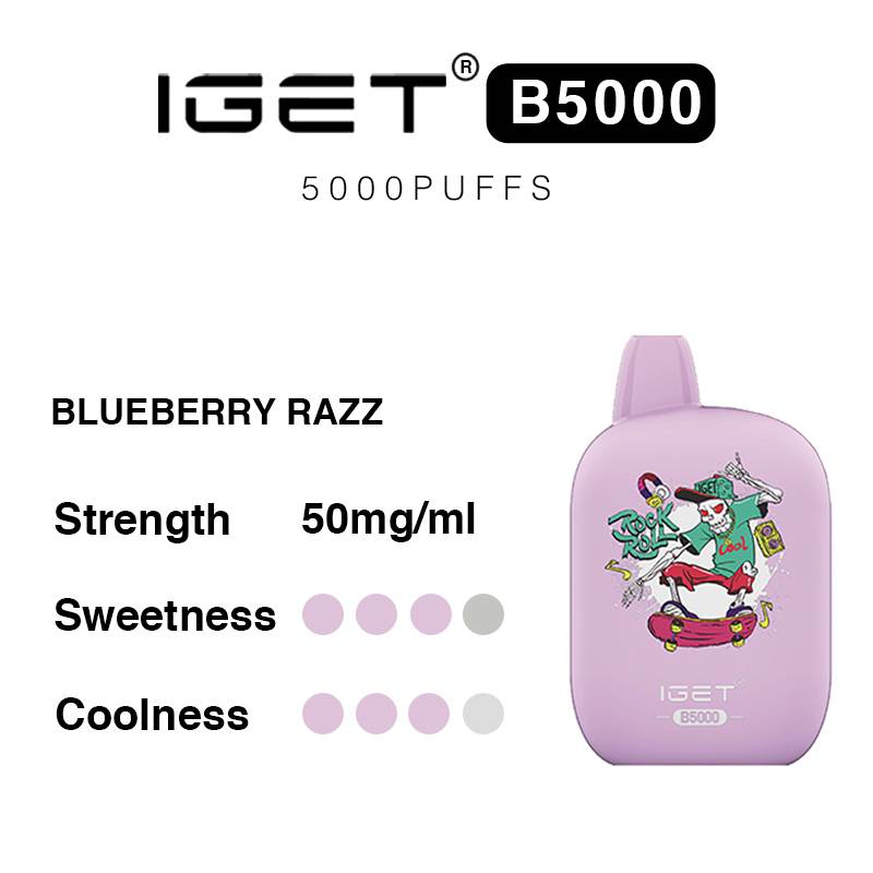 blueberry razz iget b5000 flavours