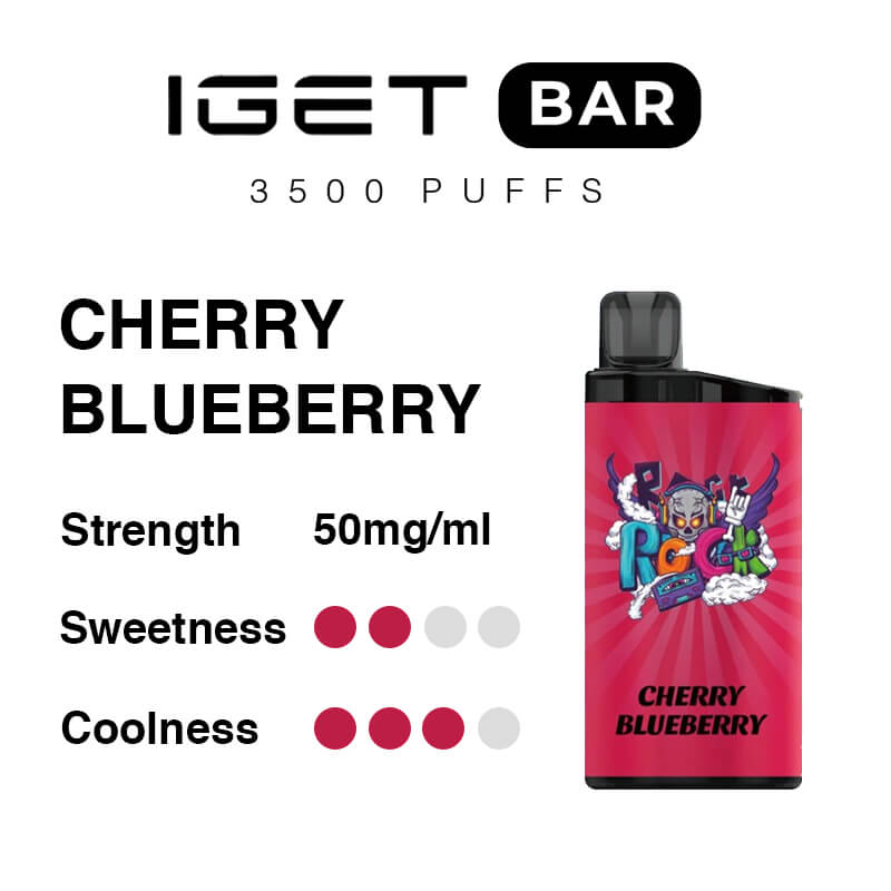 cherry blueberry iget bar flavours
