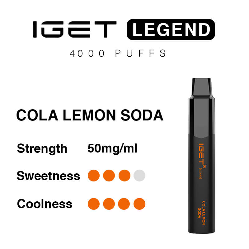 cola lemon soda iget legend 4000