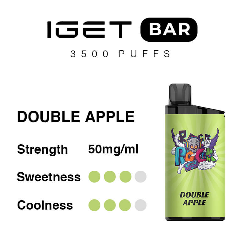 double apple iget bar flavours