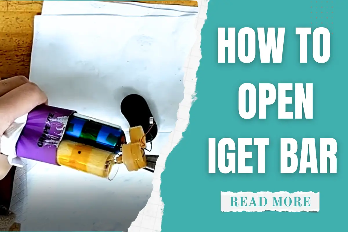 How To Open IGET Bar Cover