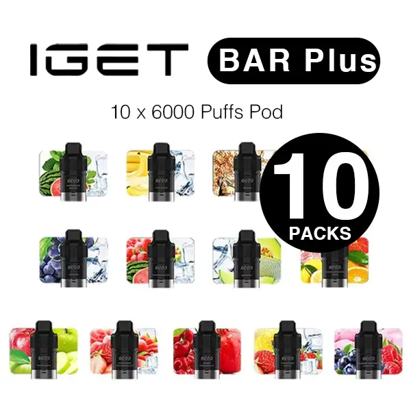 iget bar plus pod box 10pcs