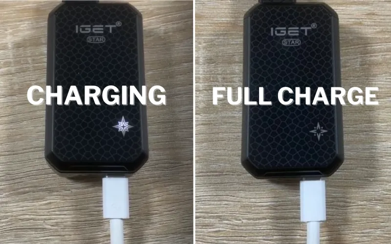 iget star charging time and battery life | IGET Bar