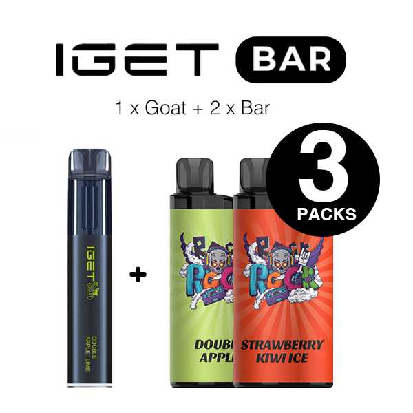 iget vape bundles 3pcs goat bar