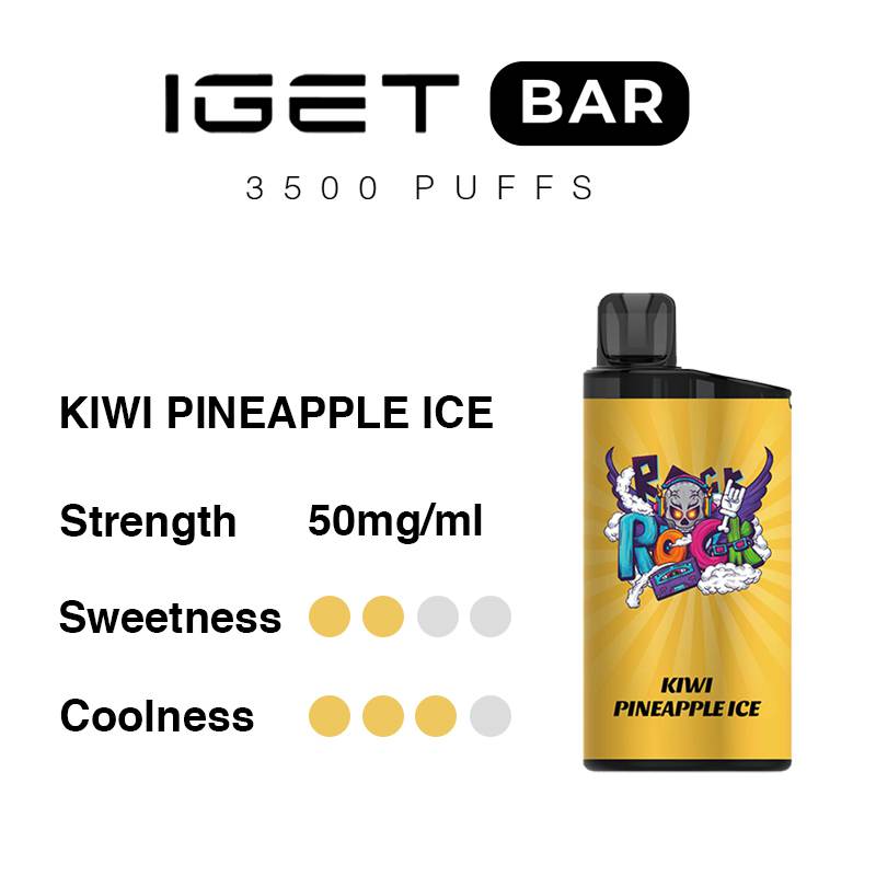 kiwi pineapple ice iget bar flavours