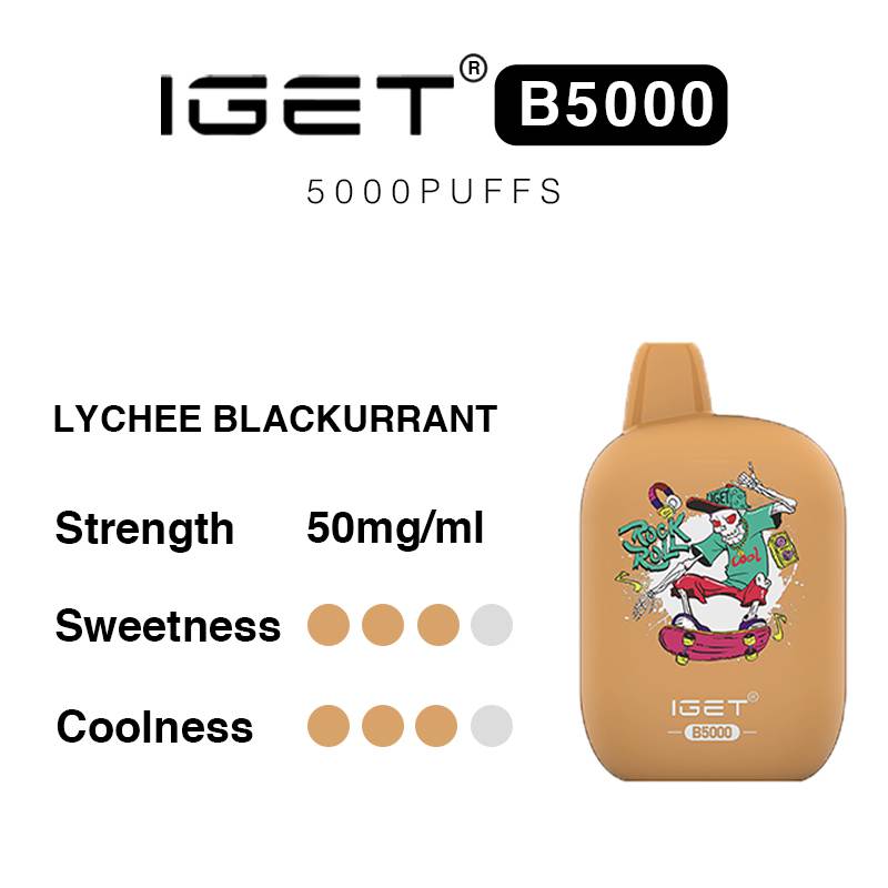lychee blackcurrant iget b5000 flavours