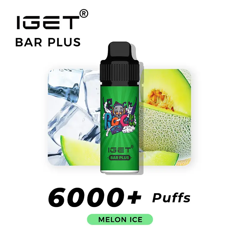 melon ice iget bar plus 6000 puffs