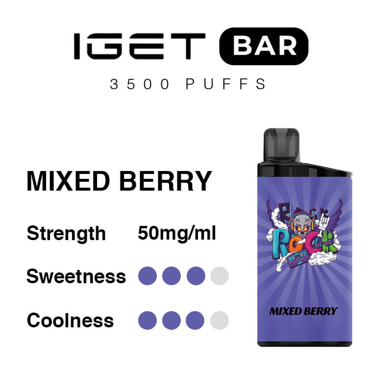 mixed berry iget bar flavours