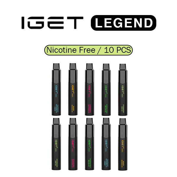 nicotine free iget legend box 10pcs