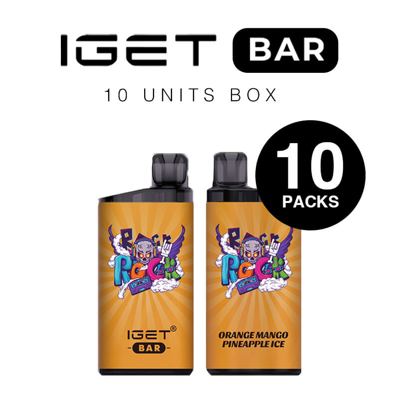 orange mango pineapple iget bar box