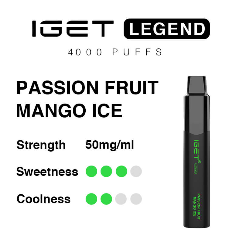 passion fruit mango ice iget legend 4000