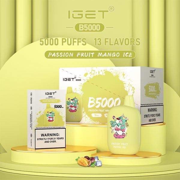 IGET B5000 Passion Fruit Mango Ice IGET Bar Australia