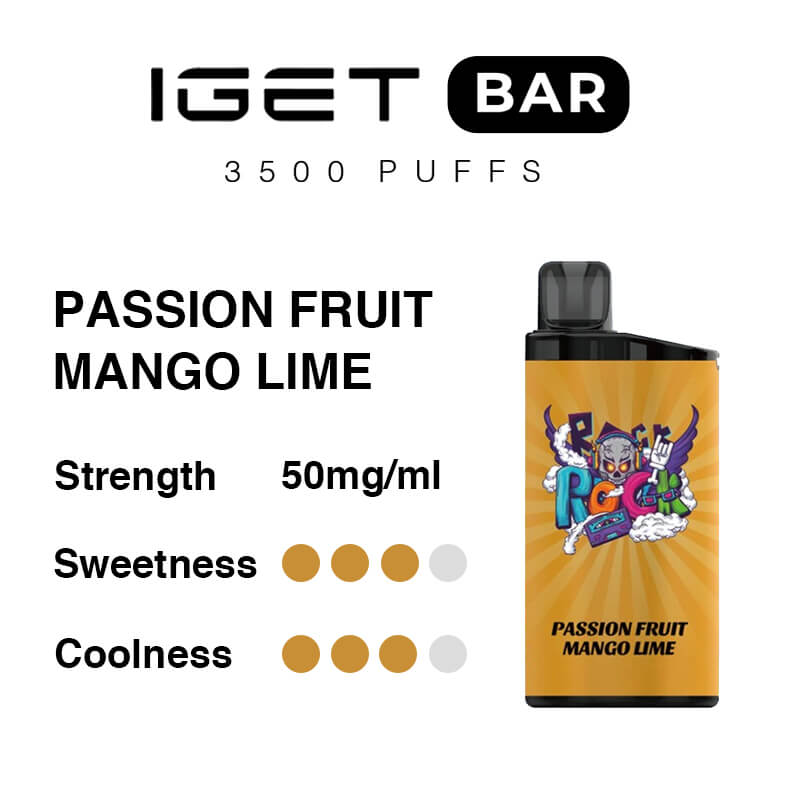 passion fruit mango lime iget bar flavours