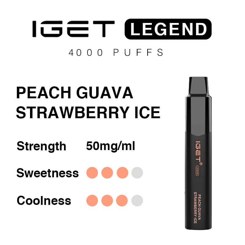 peach guava strawberry ice iget legend 4000