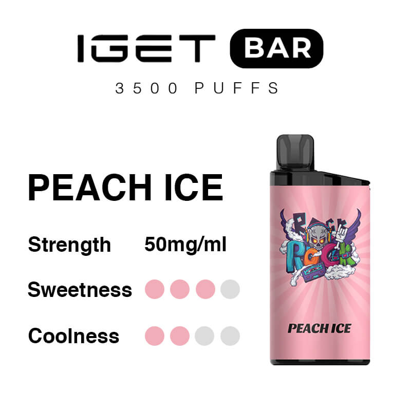 peach ice iget bar flavours