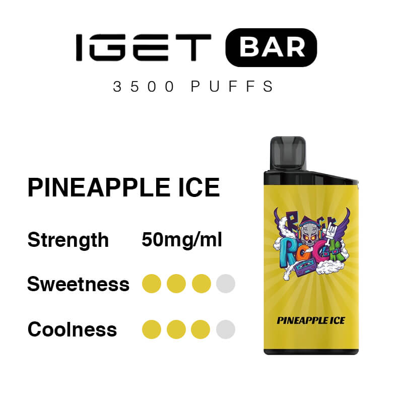 pineapple ice iget bar flavours