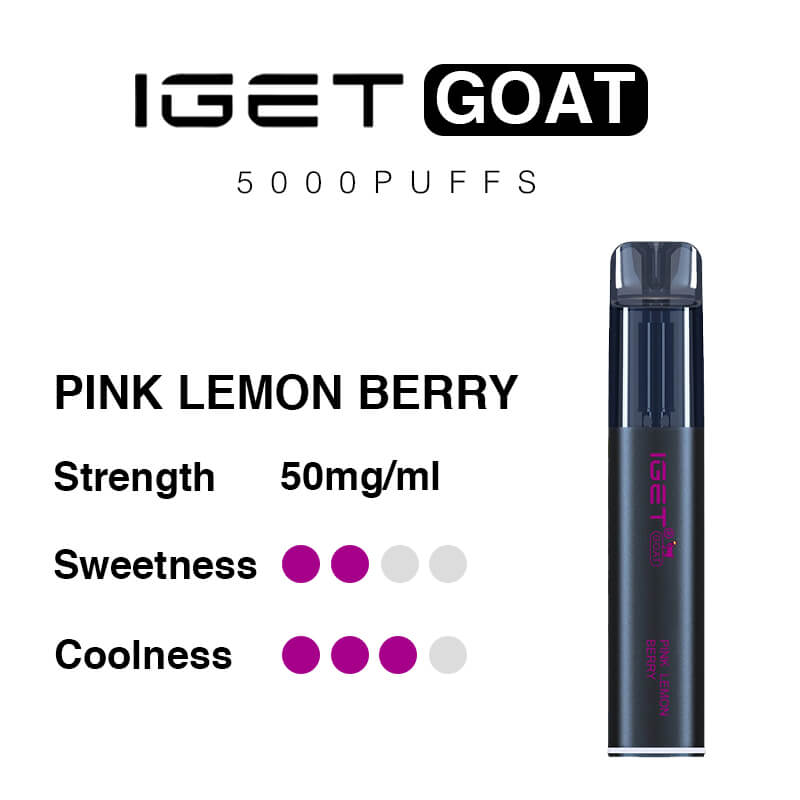 pink lemon berry iget goat vape