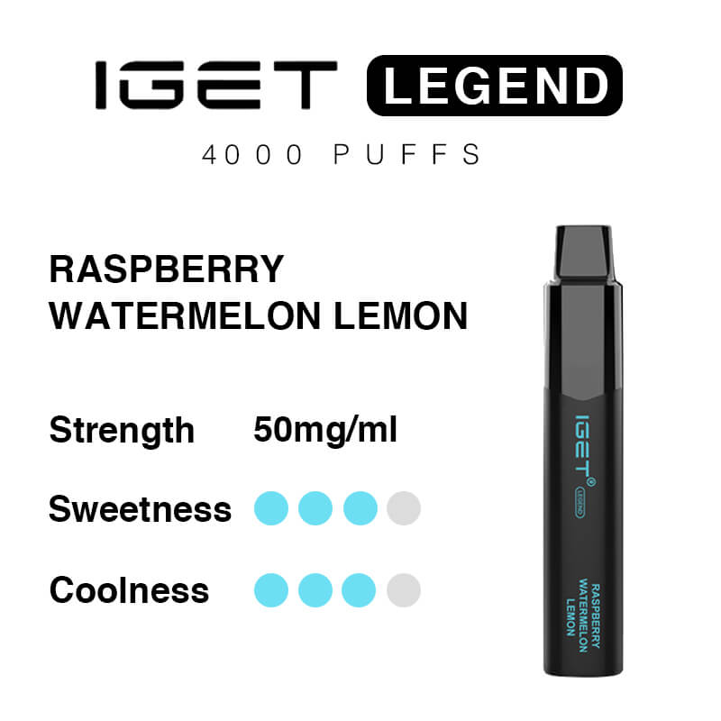 raspberry watermelon lemon iget legend 4000