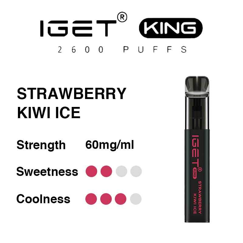 strawberry kiwi ice iget king flavours