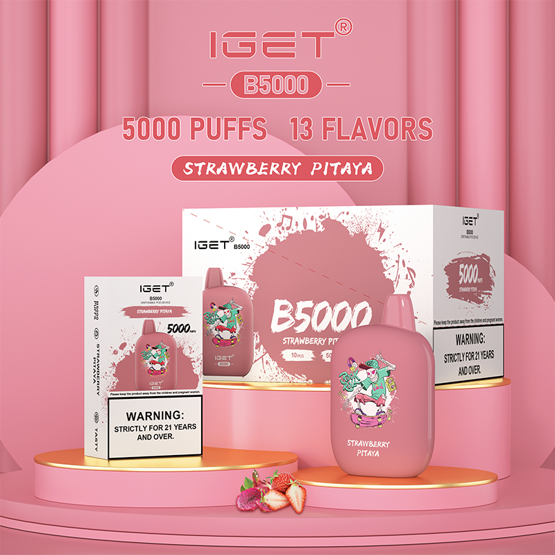 strawberry pitaya iget vape b5000