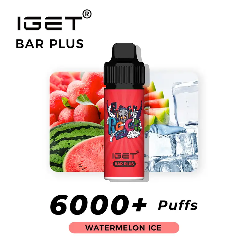 watermelon ice iget bar plus 6000 puffs