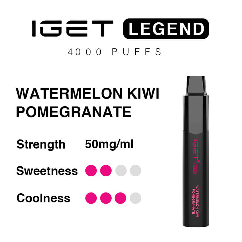 watermelon kiwi pomegranate iget legend 4000