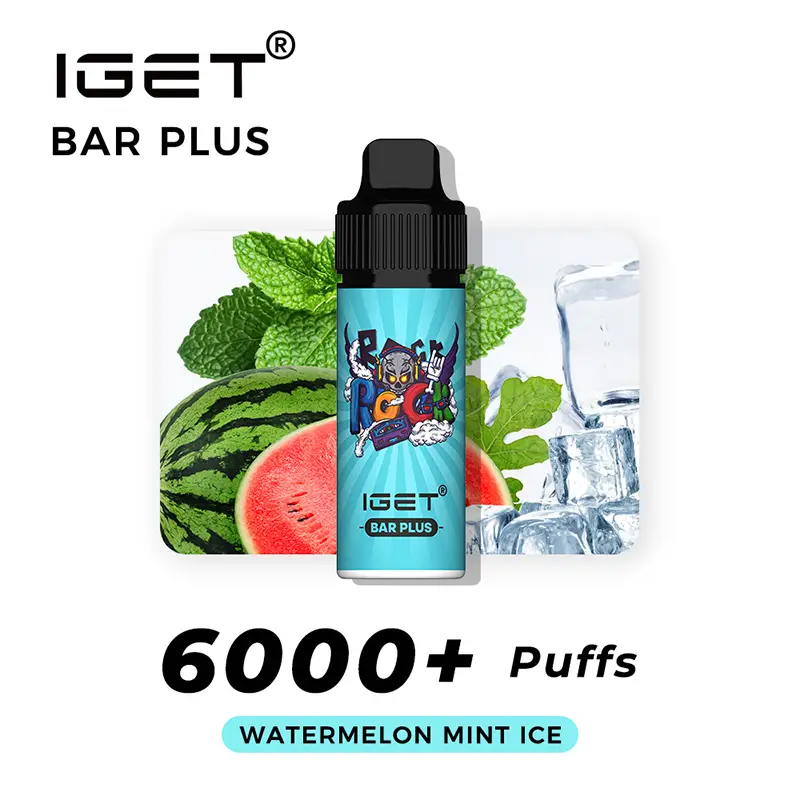 watermelon mint ice iget bar plus 6000 puffs